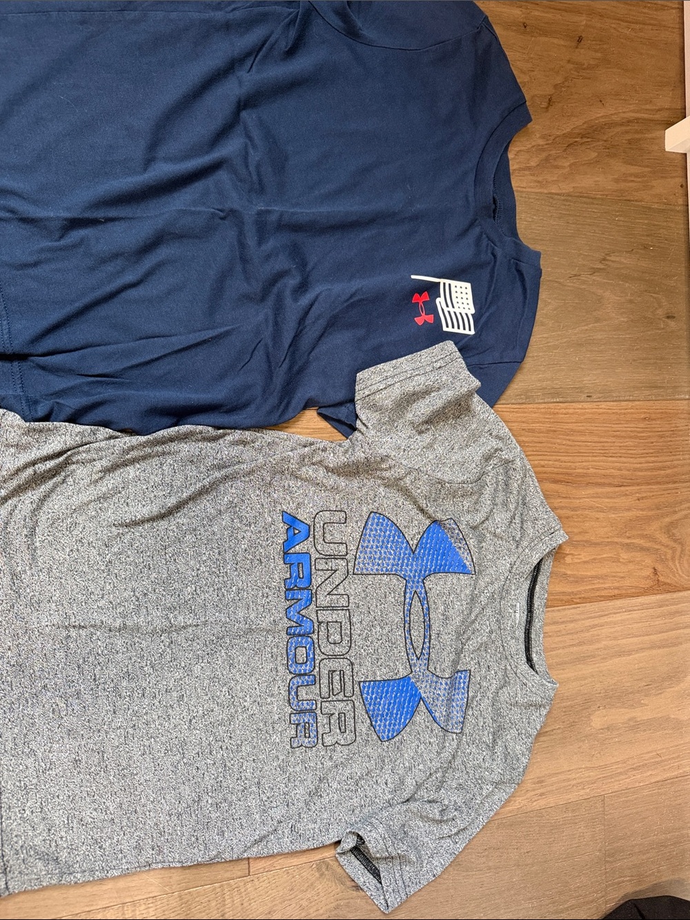 Under Armour Kids Navy & Gray Short Sleeve Performance Tees - 2 Pack